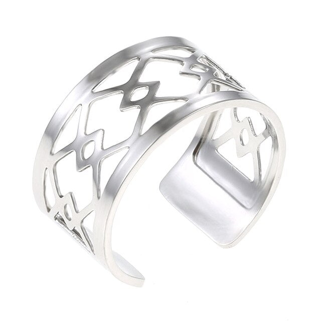 Legenstar bagues pour femme bijoux acier inoxydable femme chevaliere homme Adjustable Ring Reversilber Leather Band Ring