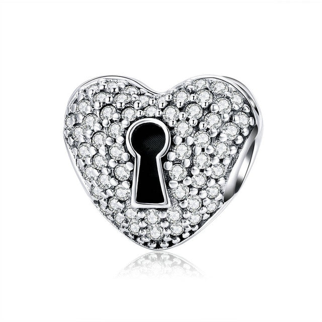 Authentic 925 Sterling Silver 9 Styles Clip Stopper Spacer Beads Charms Fit PAN Charm Bracelet & Bangles DIY Fine Jewelry