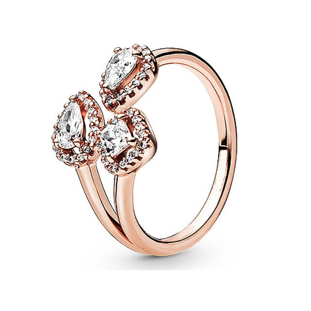 New 2019 100% 925 sterling silver wedding party classic crown heart ring female jewelry original fashion jewelry gift Shipping