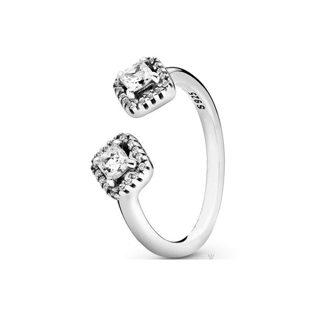 New 2019 100% 925 sterling silver wedding party classic crown heart ring female jewelry original fashion jewelry gift Shipping