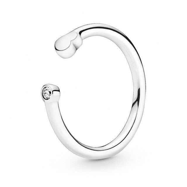 New 2019 100% 925 sterling silver wedding party classic crown heart ring female jewelry original fashion jewelry gift Shipping