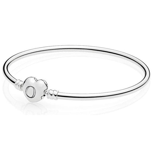 NEW 100% 925 Sterling Silver Rose Gold Heart Bracelet Clear CZ Charm Bead Fit Bracelet DIY Jewelry Gift The Factory Wholesale