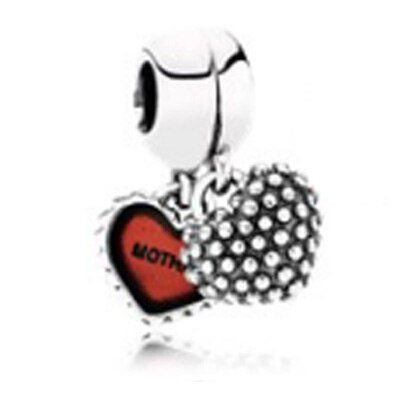 NEW 925 Sterling Silver charm Pendant Heart Shaped Pearls Fit Original Bracelet DIY bracelet Jewelry Gift Factory wholesale