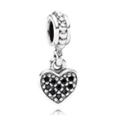 NEW 925 Sterling Silver charm Pendant Heart Shaped Pearls Fit Original Bracelet DIY bracelet Jewelry Gift Factory wholesale
