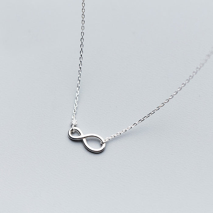 MloveAcc 925 Sterling Silver Fashion Jewelry Best Friend Forever Infinity Love Pendant Necklaces for Women Gifts Silver Chain