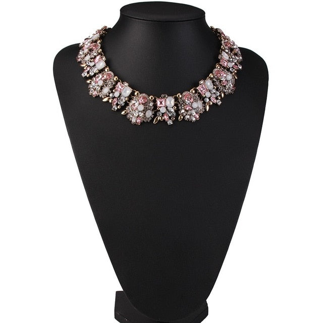 Miwens 2019 Collar Za Necklaces & Pendants Vintage Crystal Maxi Choker Statement Silver Collier Necklace Boho Women Jewelry 7001